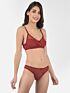 Softline Women's Non Padded Wire Free Bridal Bra & Panty Set in Nylon Spandex Fabric with Straight Back, Elastic Straps, and Hook Closure