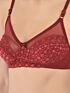 Softline Women's Non Padded Wire Free Bridal Bra & Panty Set in Nylon Spandex Fabric with Straight Back, Elastic Straps, and Hook Closure