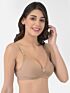 Softline Women's Non Padded Wire Free Bra in Cotton Poly Fabric with Double Layered Cups, Elastic Straps, and Hook Closure