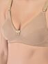 Softline Women's Non Padded Wire Free Bra in Cotton Poly Fabric with Double Layered Cups, Elastic Straps, and Hook Closure