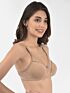 Softline Women's Non Padded Wire Free Bra in Cotton Stretch Fabric with Elastic Straps, Full Cup design, and Hook Closure