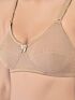 Softline Women's Non Padded Wire Free Bra in Cotton Stretch Fabric with Double Layered Cups Full Coverage, Elastic Straps, and Hook Closure 