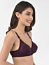 Softline Women's Non Padded Wire Free T-shirt Bra in Cotton Poly Fabric with Cross Neck Elastic Straps, Full Cup design, and Hook Closure
