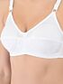 Softline Women's Non Padded Wire Free Bra in 100% Cotton Fabric with Full Coverage Cups, Elastic Straps, and Hook Closure
