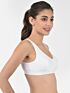 Softline Women's Non Padded Wire Free Sports Bra in 100% Cotton Fabric with Full Cup Coverage, Broad Underband,Double Layered Cups, and Slip On Design