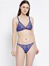 Softline Women's Non Padded Wire Free Bra & Panty Set in 100% Polyester Fabric with Elastic Straps and Hook Closure