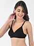 Softline Women's Non Padded Wire Free T-shirt Bra in Cotton Poly Fabric with Cross Neck Elastic Straps, Full Cup design, and Hook Closure