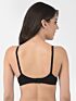 Softline Women's Non Padded Wire Free T-shirt Bra in Cotton Poly Fabric with Cross Neck Elastic Straps, Full Cup design, and Hook Closure