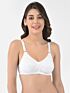Softline Women's Non Padded Wire Free Bra in Cotton Poly Fabric with Double Layered Cups Full Coverage, Elastic Straps, and Hook Closure (C-Cup )