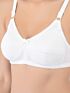 Softline Women's Non Padded Wire Free Bra in Cotton Poly Fabric with Double Layered Cups, Full Coverage, Elastic Straps, and Hook Closure