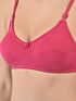 Softline Women's Non Padded Wire Free Bra in Cotton Stretch Fabric with Double Layered Cups Full Coverage, Elastic Straps, and Hook Closure 