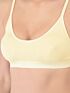Softline Women's Non Padded Wire Free Sports Bra in 100% Cotton Fabric with Full Cup Coverage, Double Layered Cups, and Slip On Design