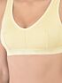 Softline Women's Non Padded Wire Free Sports Bra in 100% Cotton Fabric with Full Cup Coverage, Broad Underband,Double Layered Cups, and Slip On Design