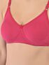 Softline Women's Non Padded Wire Free Bra in Cotton Stretch Fabric with Elastic Straps, Full Cup design, and Hook Closure