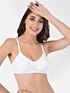 Softline Women's Non Padded Wire Free Bra in Cotton Stretch Fabric with Double Layered Cups Full Coverage, Elastic Straps, and Hook Closure 