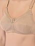 Softline Women's Non Padded Wire Free Bra in Cotton Poly Fabric with Double Layered Cups, Full Coverage, Elastic Straps, and Hook Closure