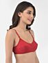 Softline Women's Non Padded Wire Free Bra in Cotton Stretch Fabric with Double Layered Cups Full Coverage, Elastic Straps, and Hook Closure 
