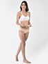 Softline Women's Non Padded Wire Free Bra in 100% Shifley Embroidery Cotton Fabric with  Full Coverage Cups, Broad Elastic Straps, and Hook Closure