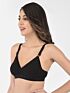 Softline Women's Non Padded Wire Free   T-shirt  Bra in Cotton Poly Fabric with Cross Neck Elastic Straps, Double Layered Moulded Cups, and Hook Closure 