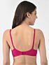 Softline Women's Padded Wire Free T-Shirt Bra in Cotton Stretch Fabric with Elastic Straps, Full Cup design, and Hook Closure