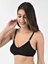 Softline Women's Non Padded Wire Free T-shirt Bra in Cotton Poly Fabric with Elastic Straps, Double Layered Moulded Cups, and Hook Closure