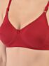 Softline Women's Non Padded Wire Free T-shirt Bra in Cotton Poly Fabric with Elastic Straps, Double Layered Moulded Cups, and Hook Closure