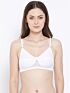 Softline Women's Non Padded Wire Free Bra in Cotton Poly Fabric with Elastic Straps and Hook Closure 