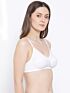 Softline Women's Non Padded Wire Free Bra in Cotton Poly Fabric with Elastic Straps and Hook Closure 