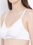 Softline Women's Non Padded Wire Free Bra in Cotton Poly Fabric with Elastic Straps and Hook Closure 