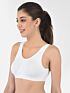 Softline Women's Non Padded Wire Free Sports T-Shirt Bra in Cotton Stretch Fabric with Full Cup Coverage, Broad Underband, Double Layered Cups, and Slip On Design