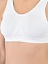Softline Women's Non Padded Wire Free Sports T-Shirt Bra in Cotton Stretch Fabric with Full Cup Coverage, Broad Underband, Double Layered Cups, and Slip On Design