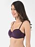Softline Women's Padded Wired T-Shirt Bra in Cotton Stretch Fabric with Elastic Straps, Full Cup design, and Hook Closure