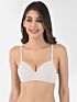 Softline Women's Padded Wire Free T-Shirt Bra in Cotton Stretch Fabric with Elastic Straps, Full Cup design, and Hook Closure