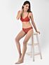 Softline Women's Non Padded Wire Free Bridal Bra & Panty Set in Nylon Spandex Fabric with Straight Back, Elastic Straps, and Hook Closure