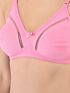 Softline Women's Non Padded Wire Free Bra in Cotton Stretch Fabric with Elastic Straps, Full Cup design, and Hook Closure