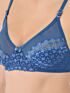 Softline Women's Non Padded Wire Free Bridal Bra & Panty Set in Nylon Spandex Fabric with Straight Back, Elastic Straps, and Hook Closure