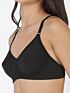 Softline Women's Non Padded Wire Free Bra in 100 % Polyester Fabric with Elastic Straps and Hook Closure