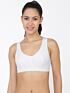Softline Women's Non Padded Sports Bra in 100% Polyester Fabric With Slip on Style and No Hook Closure