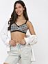Softline Women's Padded Wire Free Bra in Spandex Nylon Fabric with Elastic Straps and Hook Closure