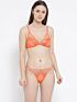Softline Women's Non Padded Wire Free Bra & Panty Set in 100% Polyester Fabric with Elastic Straps and Hook Closure