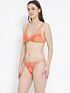 Softline Women's Non Padded Wire Free Bra & Panty Set in 100% Polyester Fabric with Elastic Straps and Hook Closure