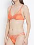 Softline Women's Non Padded Wire Free Bra & Panty Set in 100% Polyester Fabric with Elastic Straps and Hook Closure