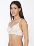 Softline Women's Non Padded Wire Free Bra in 100% Polyester Fabric with Elastic Straps and Hook Closure