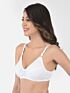 Softline Women's Non Padded Wire Free Bra in Cotton Poly Fabric with Double Layered Cups, Elastic Straps, and Hook Closure