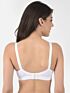 Softline Women's Non Padded Wire Free Bra in 100% Shifley Embroidery Cotton Fabric with  Full Coverage Cups, Broad Elastic Straps, and Hook Closure