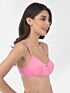Softline Women's Non Padded Wire Free Bra in Cotton Stretch Fabric with Double Layered Cups Full Coverage, Elastic Straps, and Hook Closure 