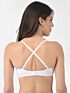 Softline Women's Padded Wired T-Shirt Bra in Cotton Stretch Fabric with Elastic Straps, Full Cup design, and Hook Closure