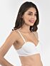 Softline Women's Padded Wired T-Shirt Bra in Cotton Stretch Fabric with Elastic Straps, Full Cup design, and Hook Closure