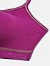 Softline Women's Non Padded Wire Free Sports Bra in 100% Polyester Fabric with Stretchable Straps and Slip On Style