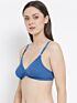 Softline Women's Non Padded Wire Free Bra in Poly Cotton Fabric with Elastic Straps and Hook Closure